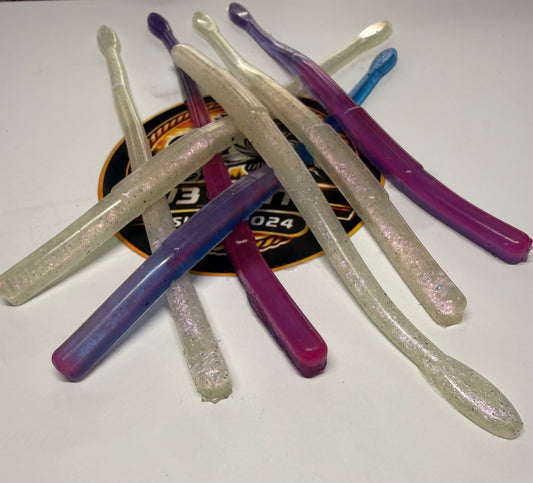 6" Finesse Worms - 10 Count
